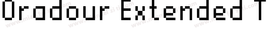 Oradour Extended TES字体转换